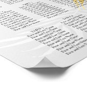 Argent et or élégant tableau de mariage élégant (Coin)