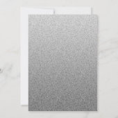 Argent et rose Faire-part de mariage floral enchâs (Dos)