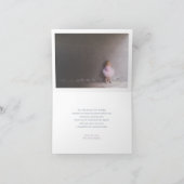 Argent et violet hiver Anniversaire Photo Merci (Intérieur)