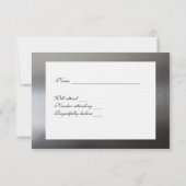 Argent et violet rsvp avec enveloppe (Dos)