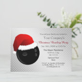 argent Fête d'entreprise Invitation de Bowling (Debout devant)