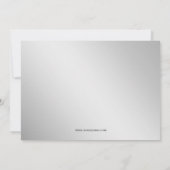 argent Fête d'entreprise Invitation de Bowling (Dos)