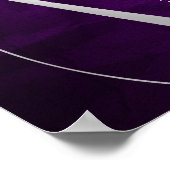 Argent Feuilles Flèche Mariage violet Tableau de s (Coin)