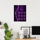 Argent Feuilles Flèche Mariage violet Tableau de s (Bureau à domicile)
