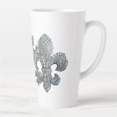 Argent Fleur de lis Scatter Mug (Droite)