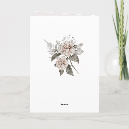 argent floral élégant programme de mariage (Dos)