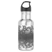 Argent Fractal Art Bouteille en acier inoxydable (Devant)