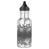 Argent Fractal Art Bouteille en acier inoxydable (Droite)