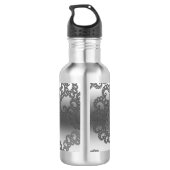 Argent Fractal Art Bouteille en acier inoxydable (Dos)