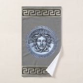 Argent grec renouveau / Medusa gris (Serviette à main)