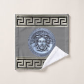 Argent grec renouveau / Medusa gris (Gant de toilette)