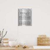 Argent gris-noir sur le tableau de sièges Étincell (Cuisine)