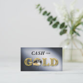 Argent liquide de cartes de visite de bijoux pour (Debout devant)