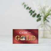 Argent liquide de cartes de visite de bijoux pour (Debout devant)