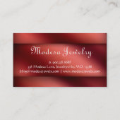 Argent liquide de cartes de visite de bijoux pour (Dos)