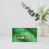 Argent liquide de cartes de visite de bijoux pour (Debout devant)