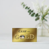 Argent liquide de cartes de visite de bijoux pour (Debout devant)