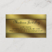 Argent liquide de cartes de visite de bijoux pour (Dos)