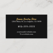 Argent liquide pour des cartes de visite d'or (Dos)