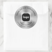 ARGENT | Merci | Stickers LOGO d'entreprise (Sac)