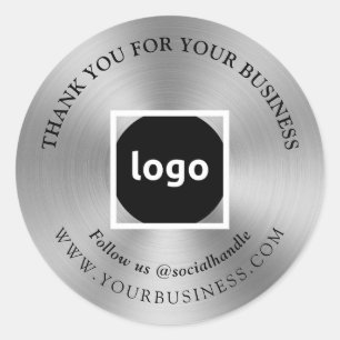 ARGENT Merci Stickers LOGO d'entreprise