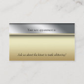 Argent métallique d'or molaire dentaire du carte (Dos)