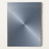 Argent métallique radial | Monogramme (Dos)