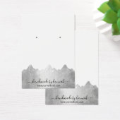 Argent Monts Skyline Écran d'oreille artisanal (Bureau)