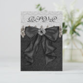 Argent noir Damask RSVP (Debout devant)