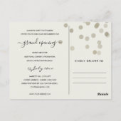 ARGENT NOIR RIBBON COUPANT GRAND INVITATION OUVERT (Dos)