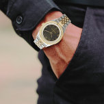 Argent Or De Luxe Personnalisé<br><div class="desc">Montre d'argent de luxe personnalisé</div>