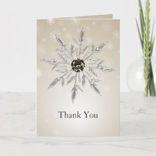 argent or snowflakes hiver mariage Merci