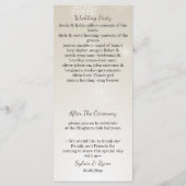 argent or snowflakes programmes de mariage d'hiver (Dos)