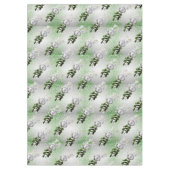 Argent Ornament blanc ruban nappe de Noël (Devant)