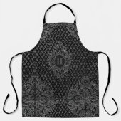 Argent ornemental avec votre tablier Monogram (Recto)