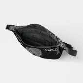 Argent parsemé Eléphant Nom personnalisé noir (Ouvrir)