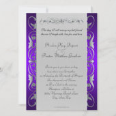 Argent pourpre de duc grand bijou et invitation (Dos)