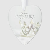 Argent princesse couronne ornement (devant)