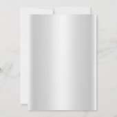 Argent rose Damask Bow Sweet 16 Invitation (Dos)