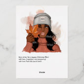 Argent Saison Automne - Automne Noël Foil Vacances (Verso)