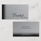 Argent simple de carte de visite d'orthodontiste (Devant / Derrière)