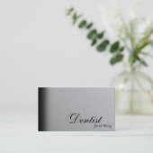 Argent simple de carte de visite d'orthodontiste (Debout devant)