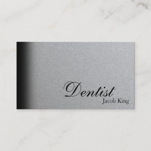 Argent simple de carte de visite d'orthodontiste (Devant)