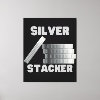 Argent Stacker Silver Squeeze Coin Toile murale