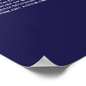 Argent sur bleu marine 20 Tableau Mariage (Coin)