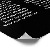 Argent sur noir 12 Tableau Mariage (Coin)