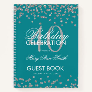 Argent Turquoise 40e anniversaire Livre d'or Confe