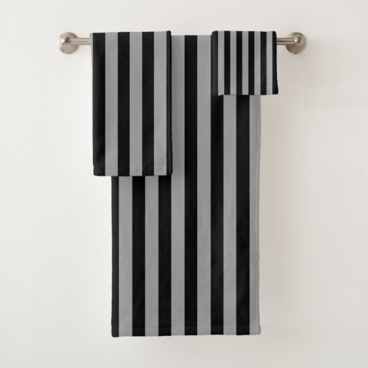 Argent vertical et rayures noires (En situation)