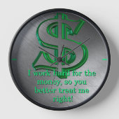 Argent Wall Horloge (Recto)