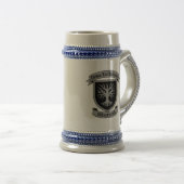 Argent Wish Crest et motto Mug Couleurs originales (Devant droit)
